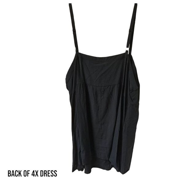 NEW TORRID Mini Wash Challis Sleeveless Sundress Deep Black 4X - Picture 8 of 14